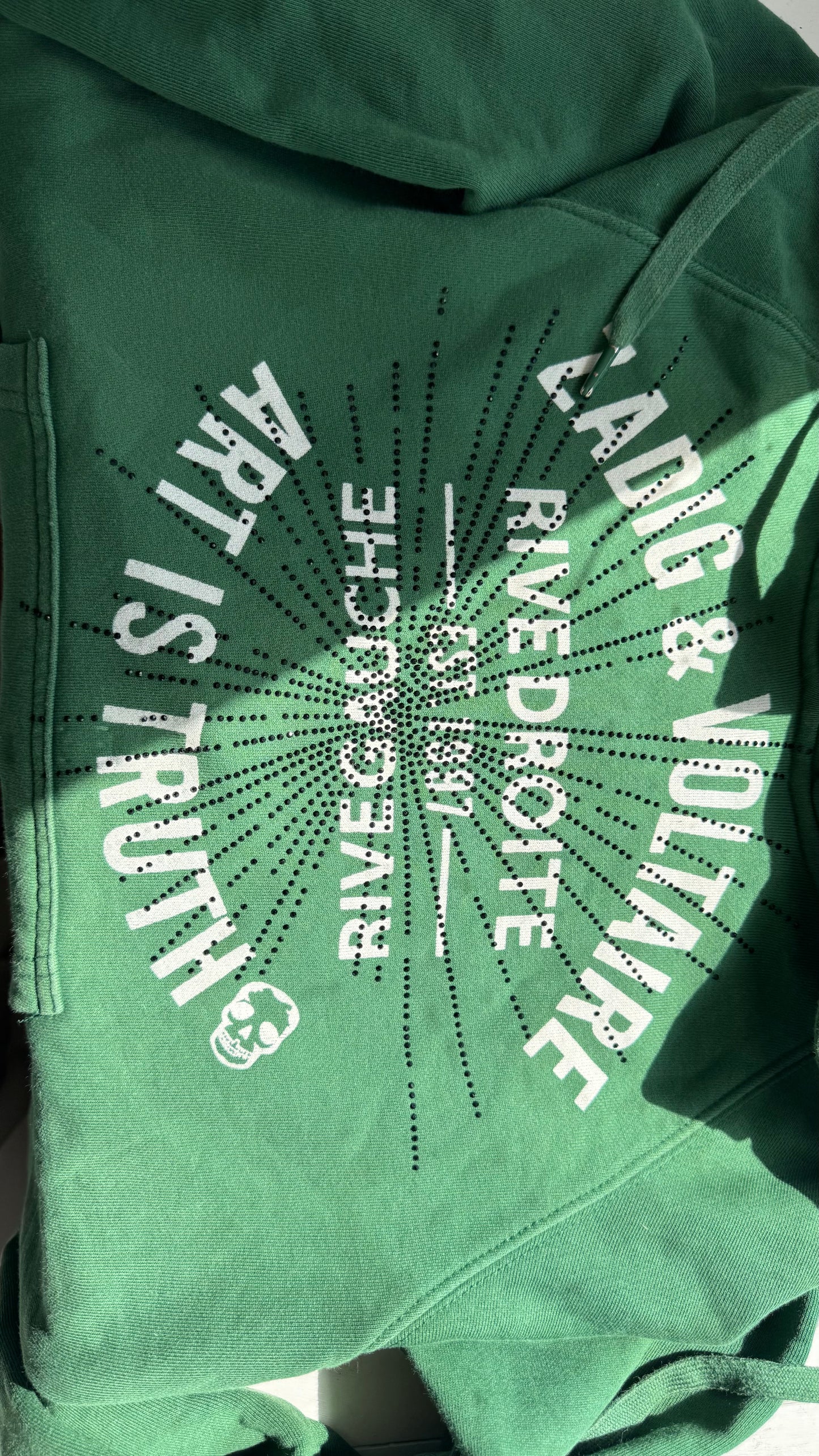 Sweat à capuche vert Zadig & Voltaire - S