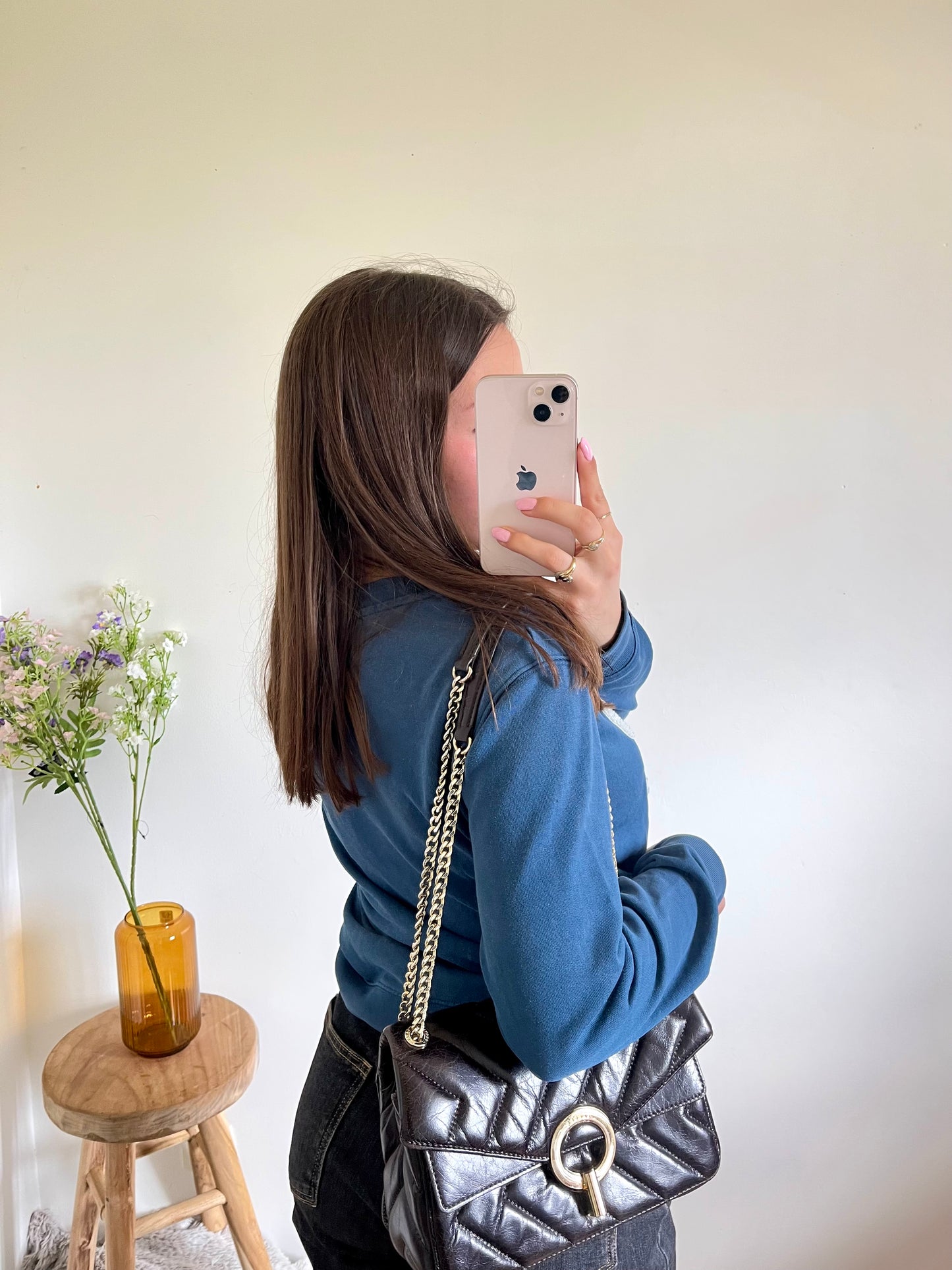 Pull col rond bleu Claudie Pierlot -  S