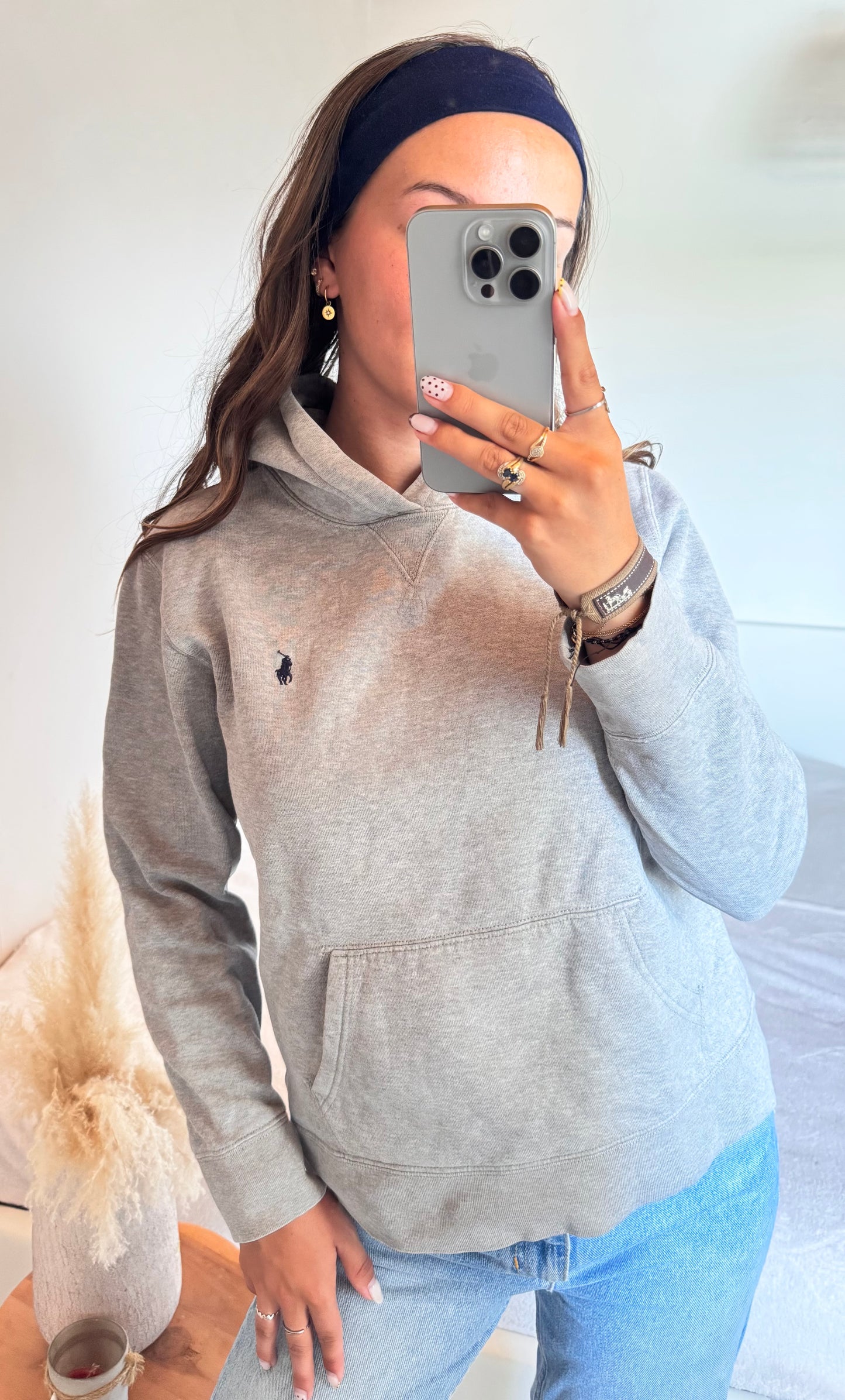 Sweat à capuche gris Ralph Lauren - S