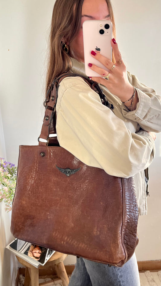 Sac en cuir Zadig & Voltaire - Grande taille