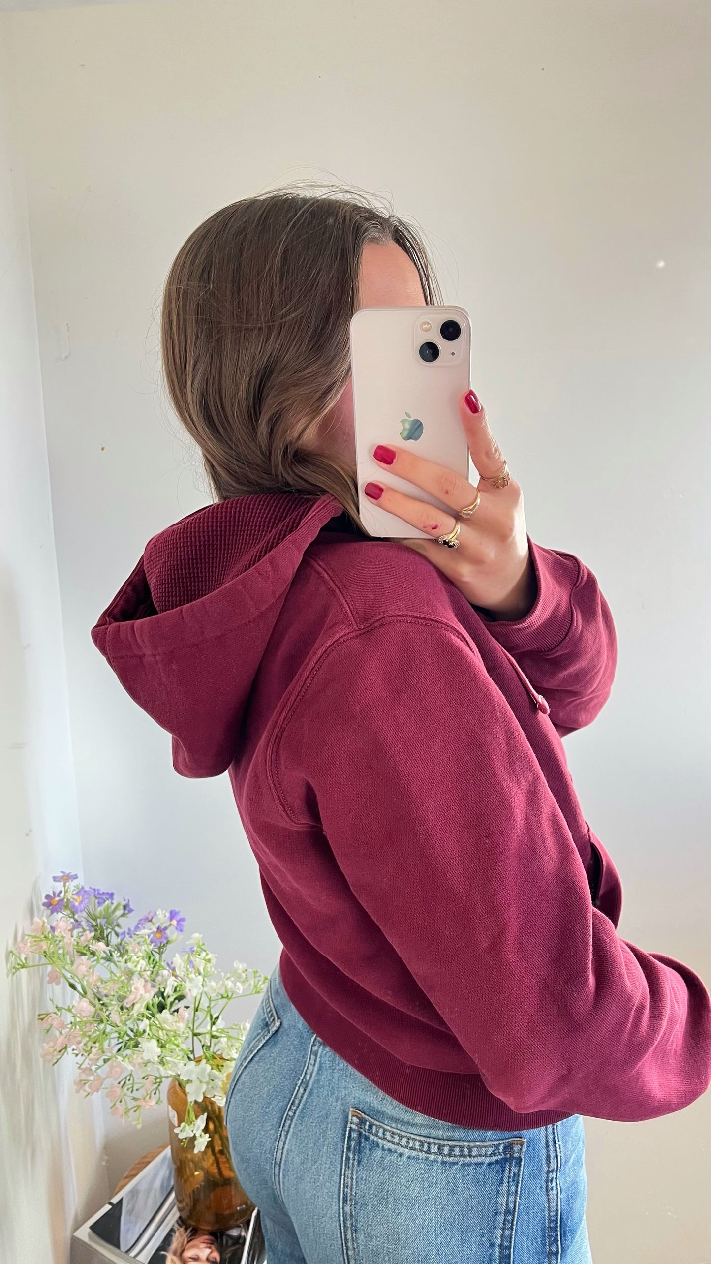 Veste a capuche bordeaux Ralph Lauren - S femme / XS homme