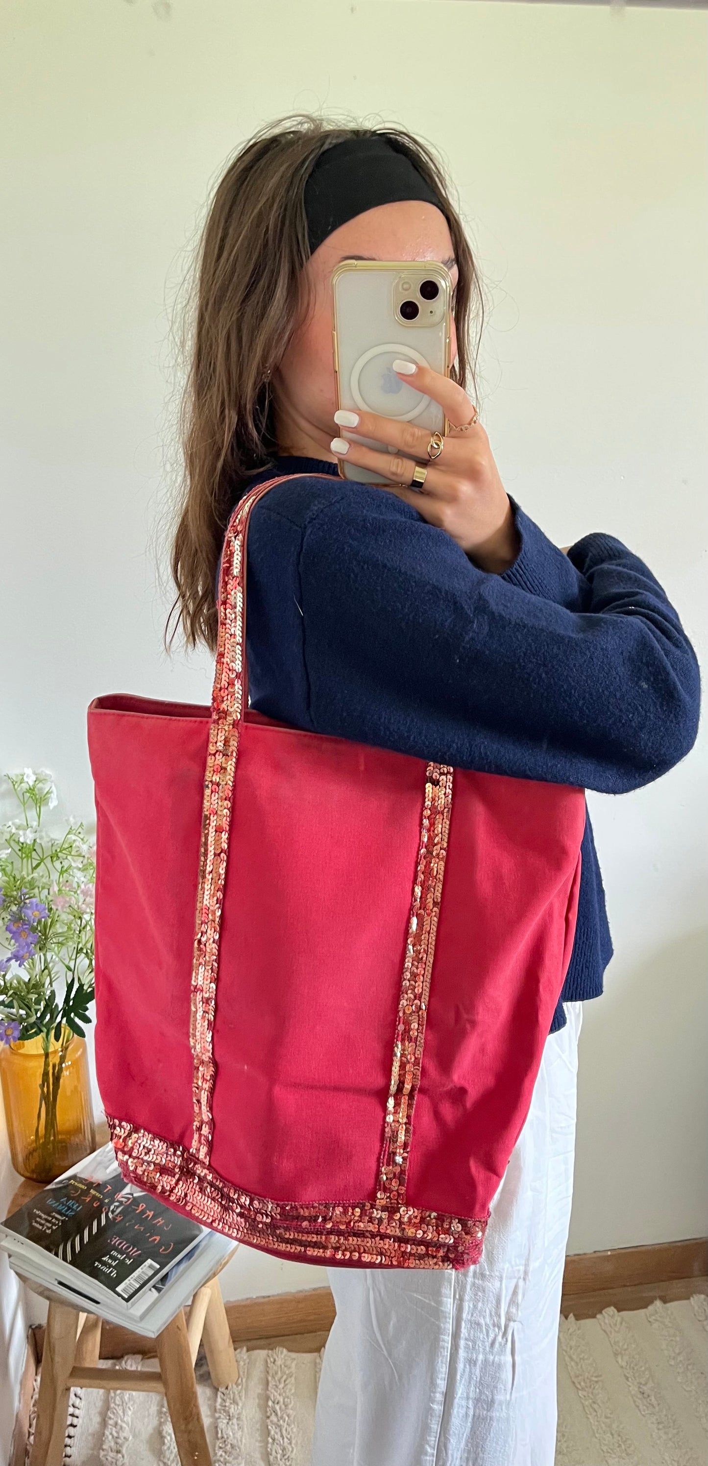 Sac cabas moyen Vanessa Bruno rouge