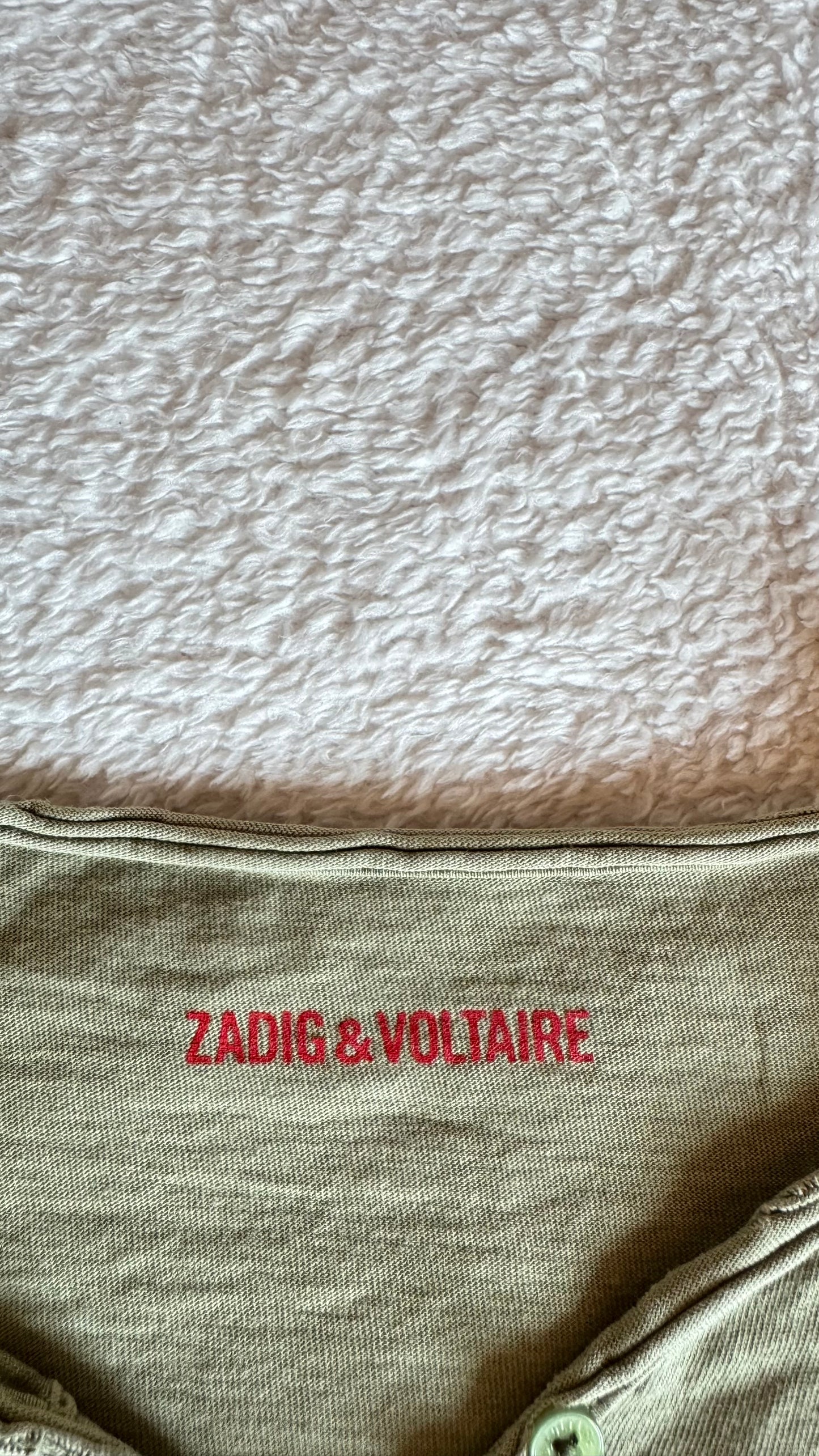 T-shirt Zadig & Voltaire kaki et rouge - XS
