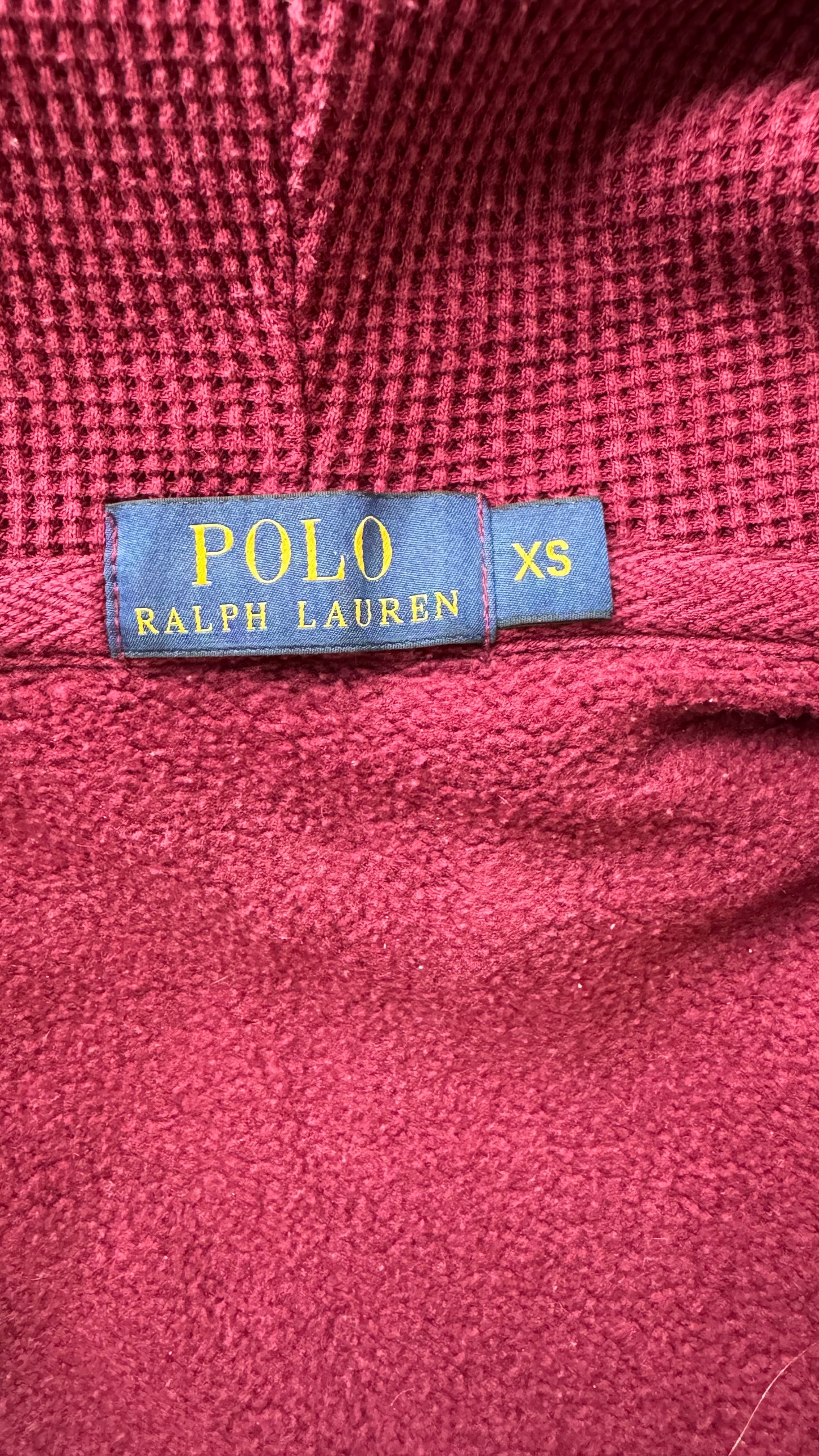 Veste à capuche bordeaux Ralph Lauren - XS homme / S femme