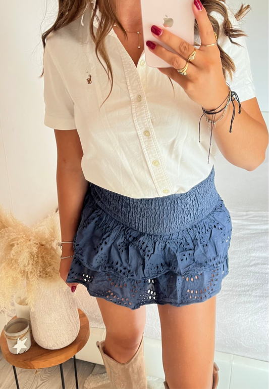 Chemise manche courte blanche Ralph Lauren - S