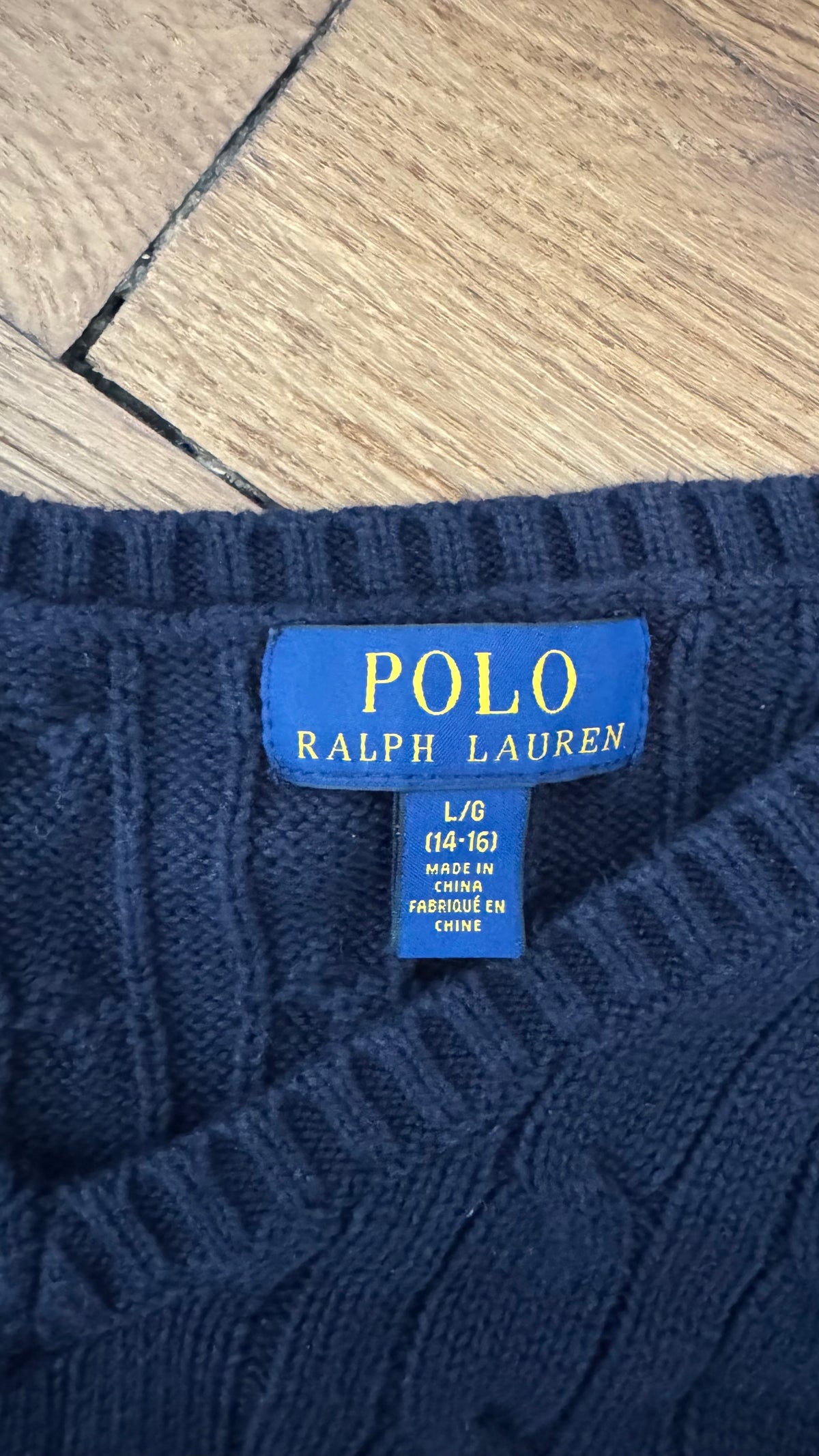 Pull sans manches torsadés Ralph Lauren - S