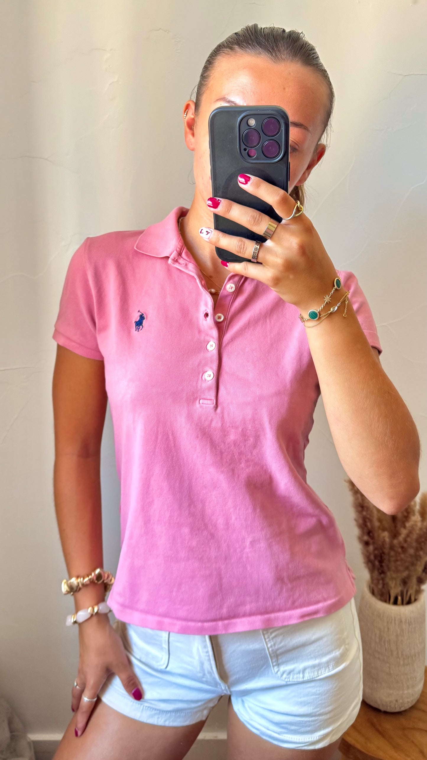 Polo rose Ralph Lauren - S