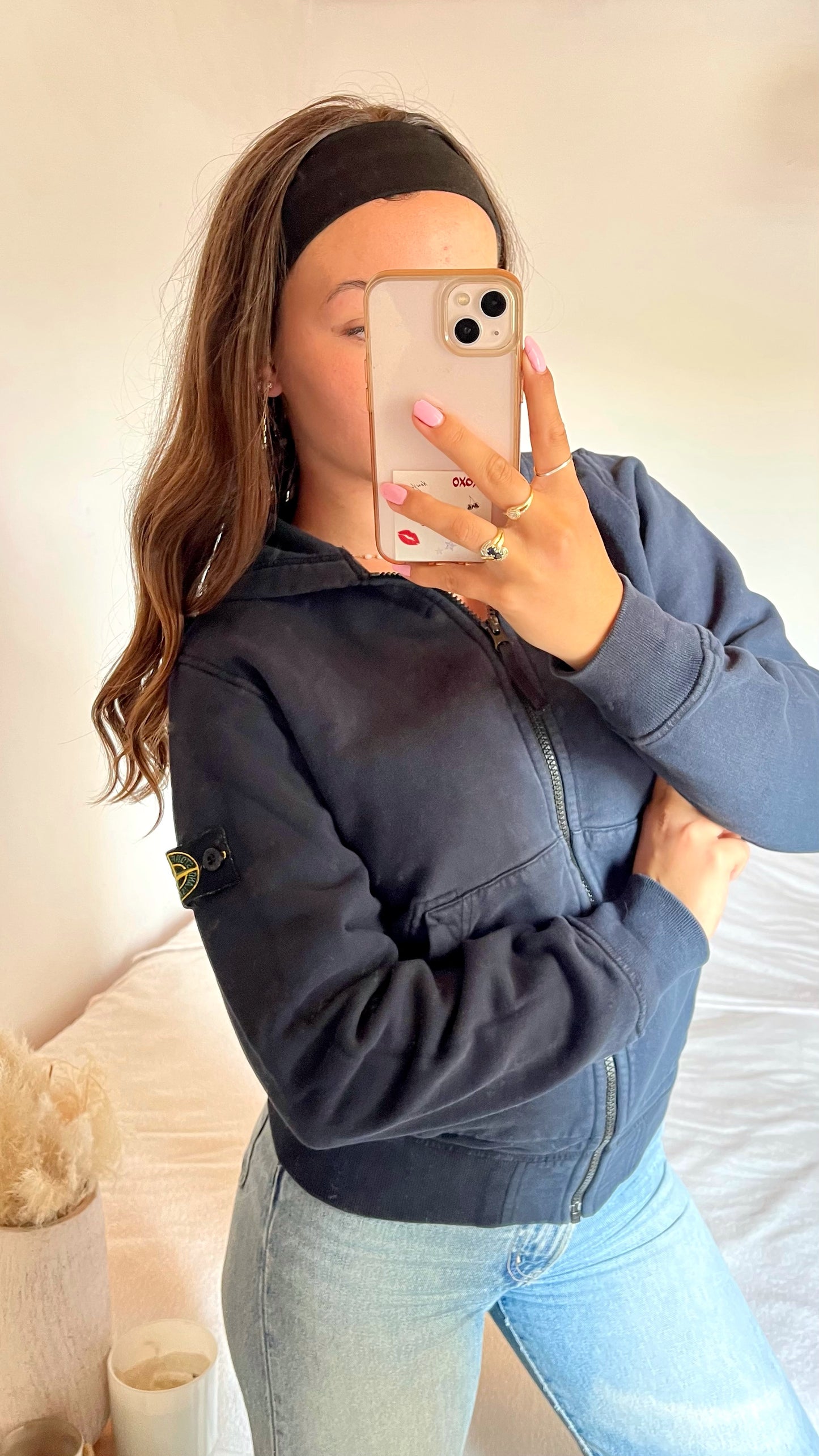 Veste à capuche marine Stone Island - S