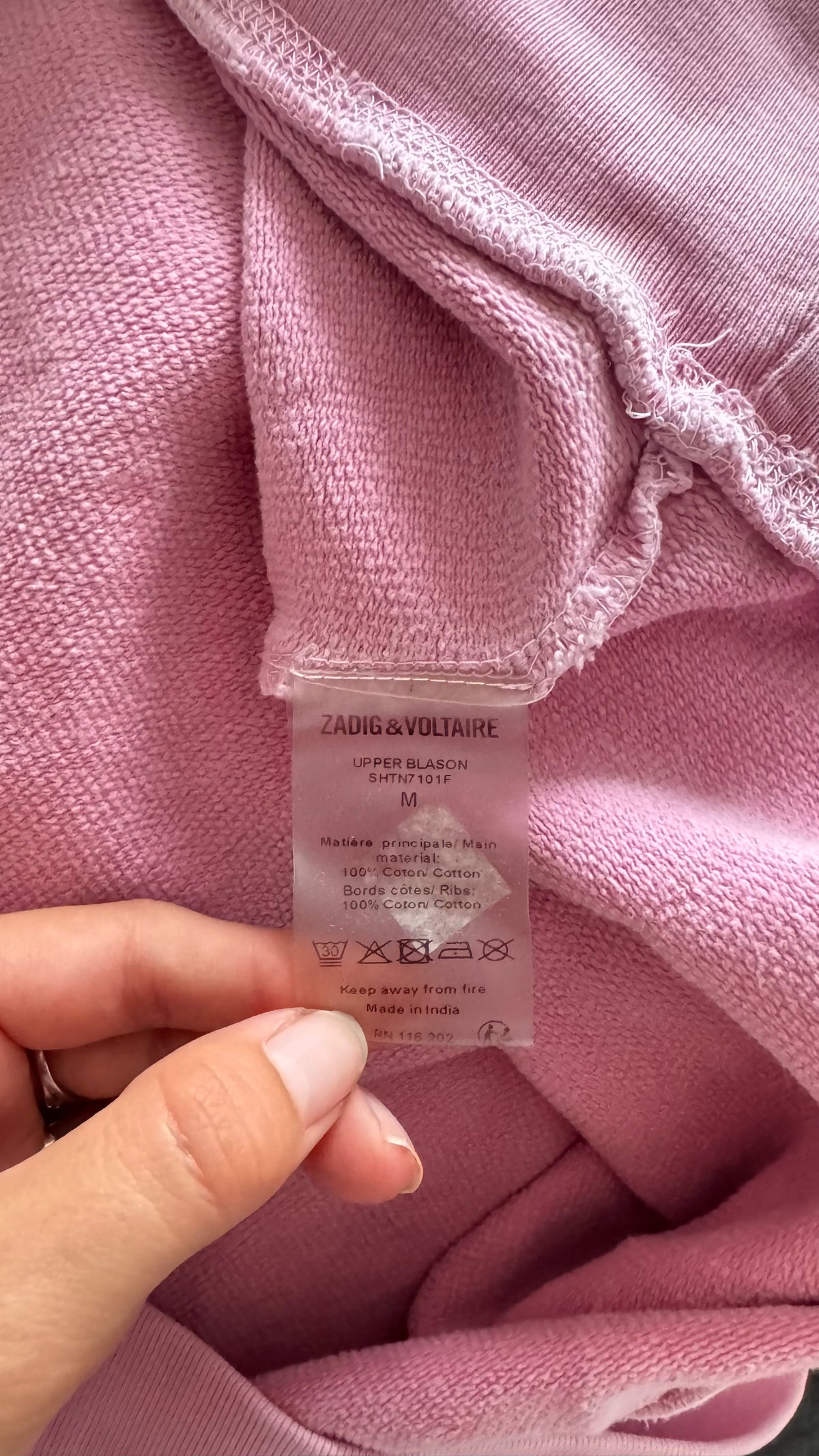 Sweat rose Zadig & Voltaire - M