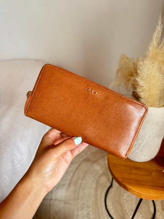Porte-monnaie marron Ralph Lauren