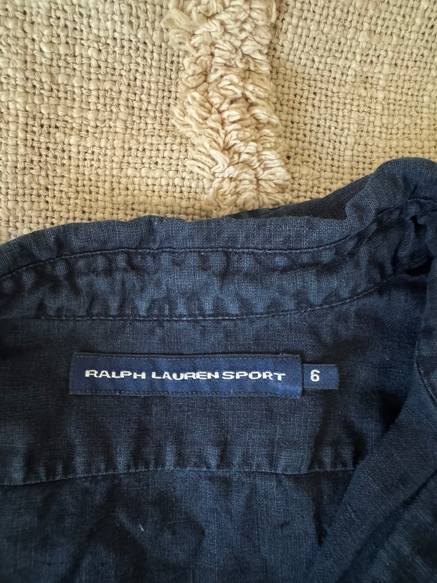 Chemise en lin marine Ralph Lauren - S