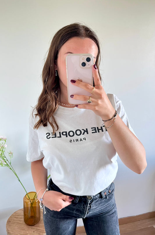 T-shirt blanc The Kooples - M
