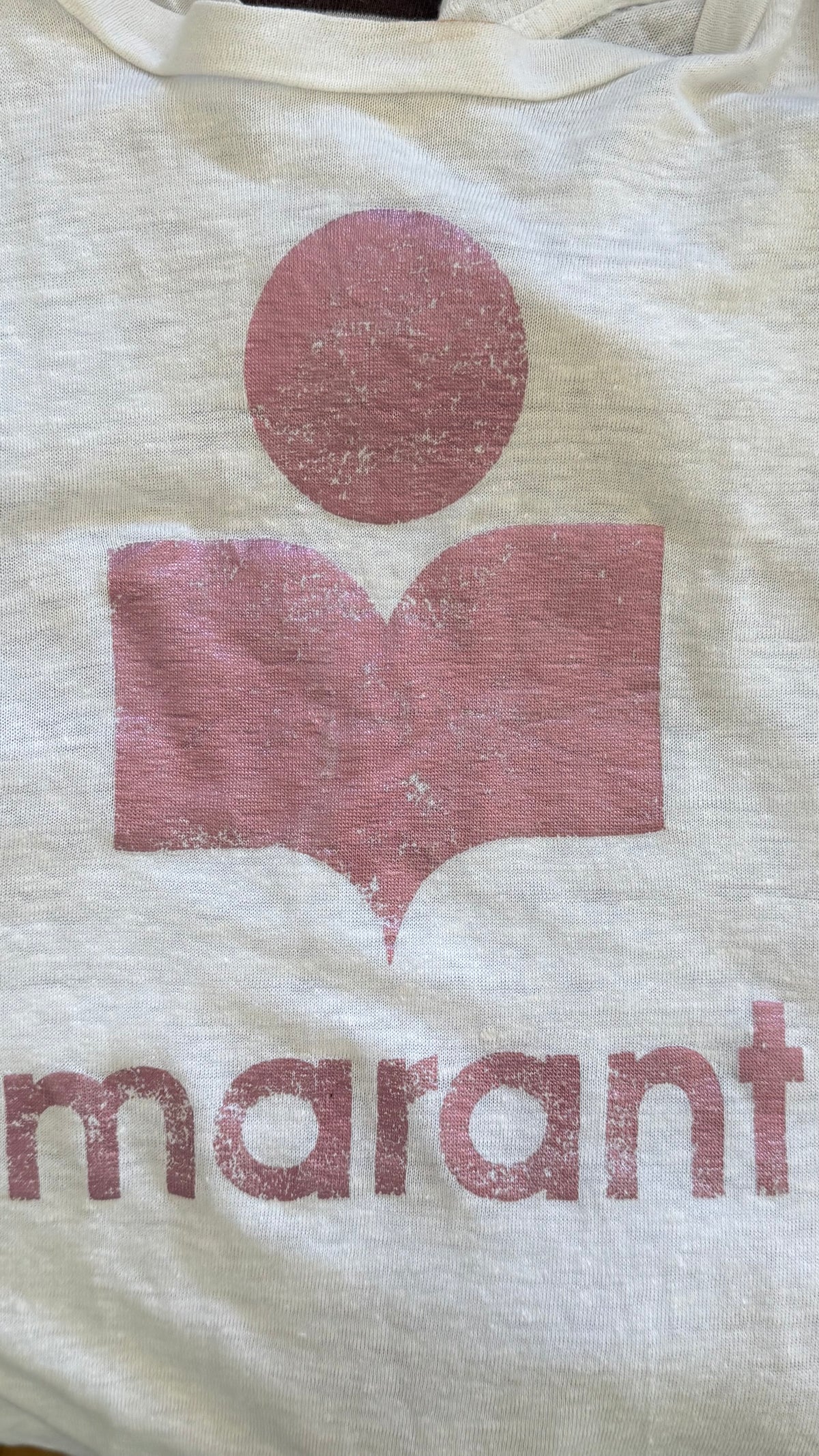 T-shirt en lin rose cuivré Isabel Marant - XS
