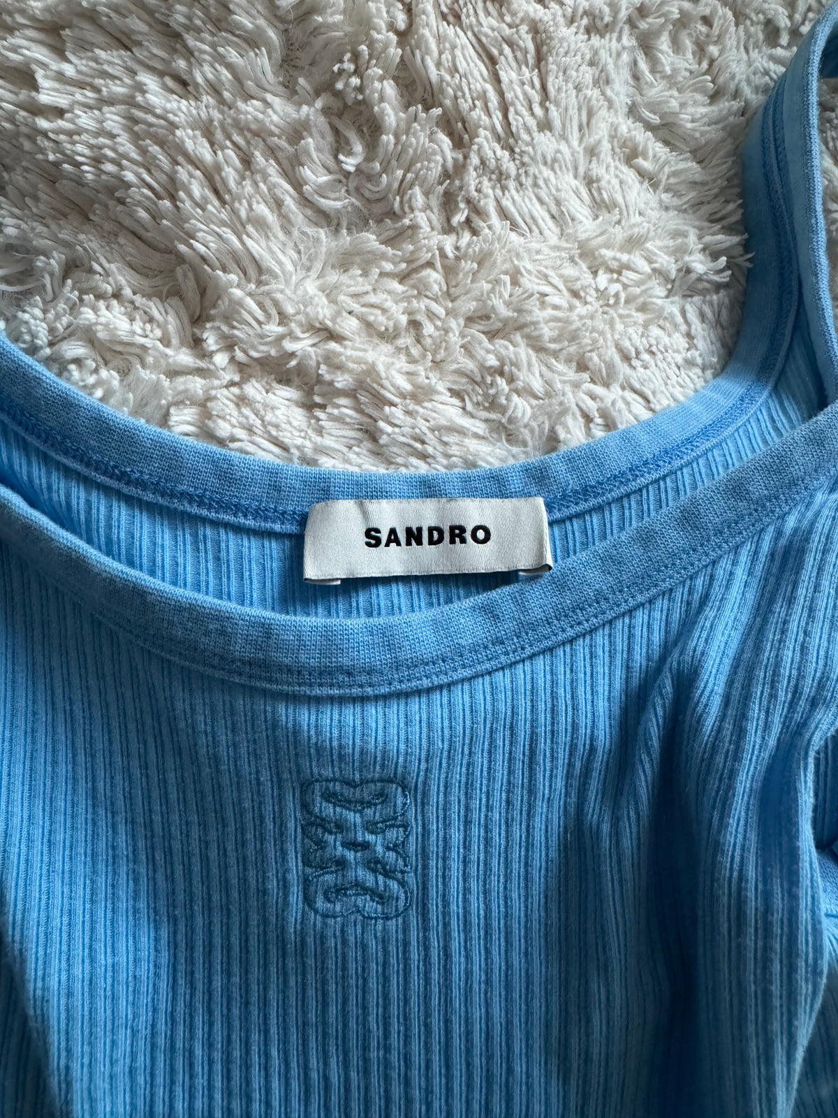 Débardeur bleu Sandro - S