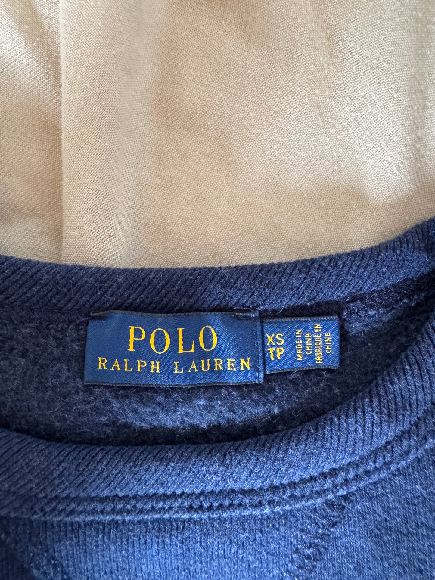Sweat col rond marine Ralph Lauren - XS