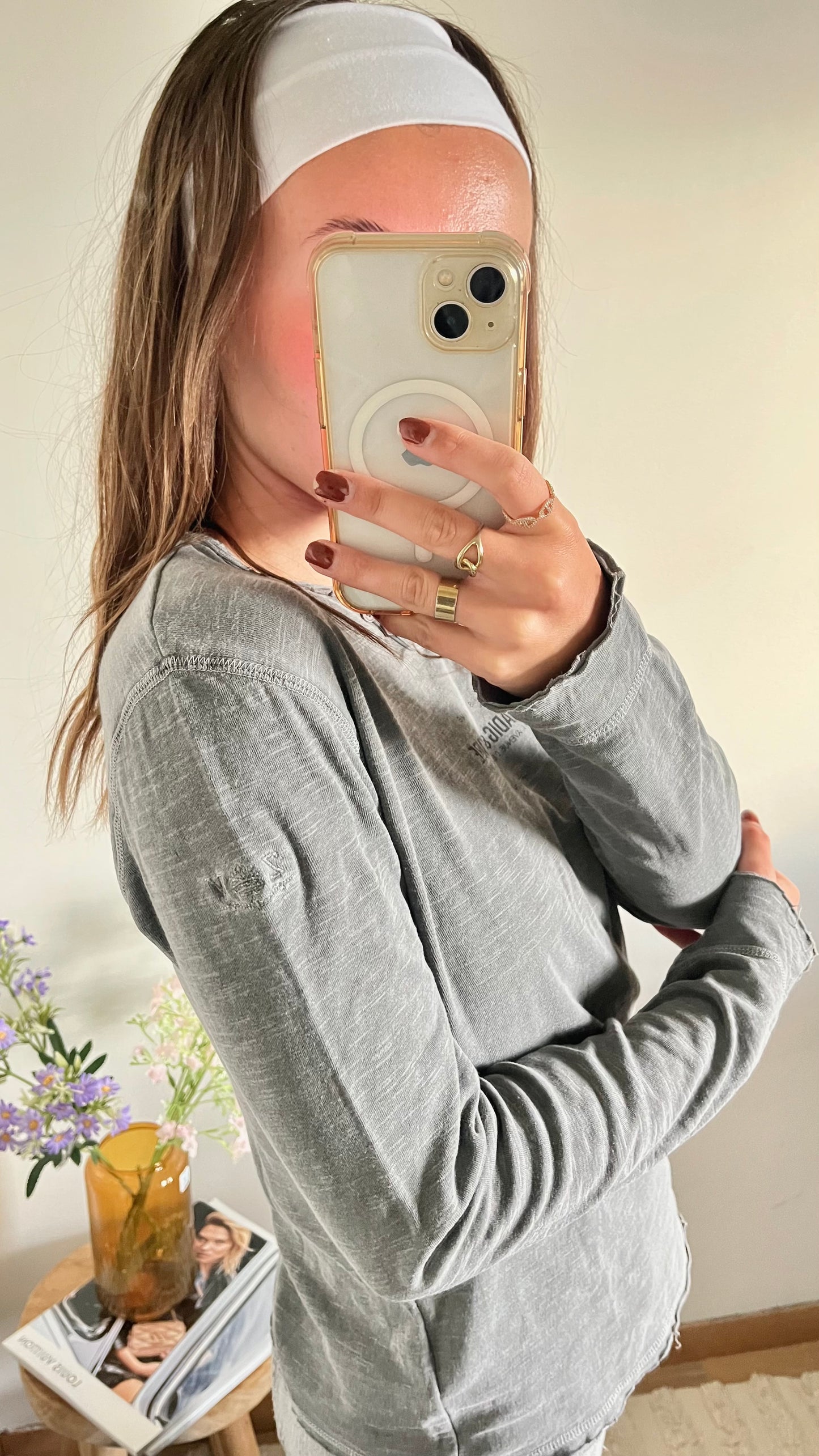 Pull léger gris chiné Zadig & Voltaire gris - S