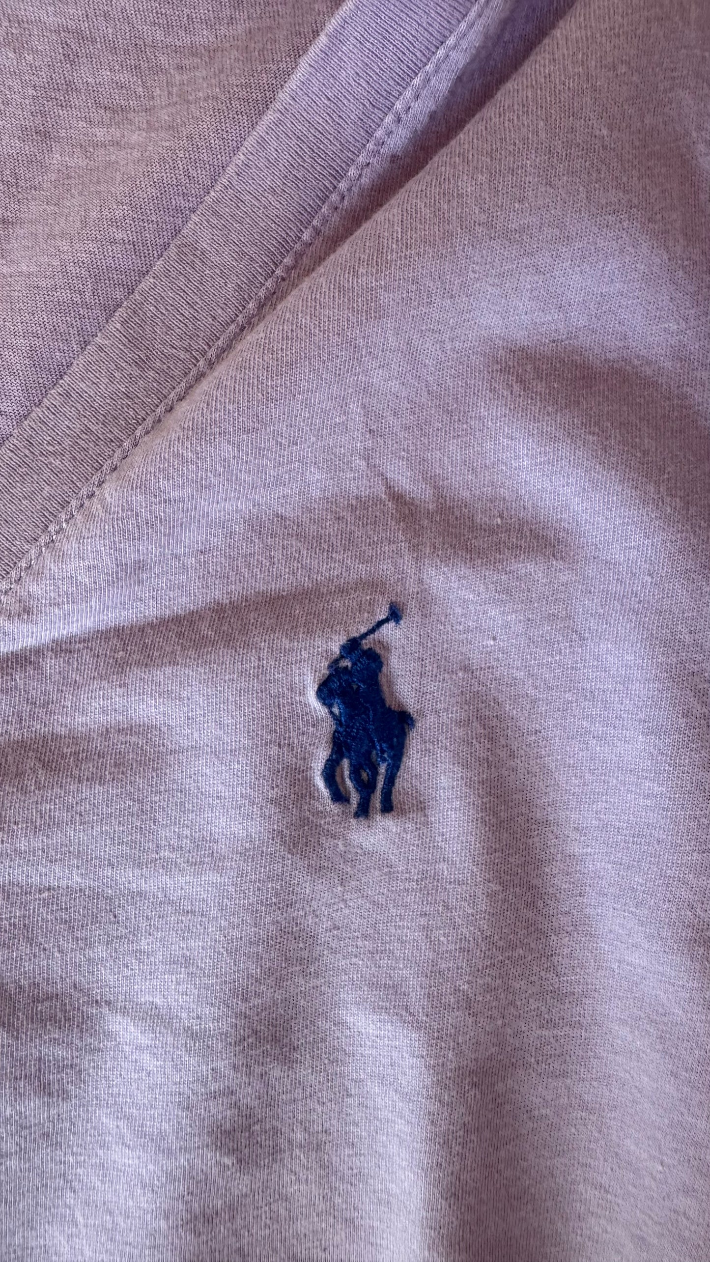 T-shirt col V lilas Ralph Lauren - S