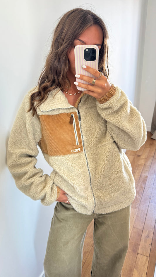 Doudoune mouton beige Ralph Lauren - L