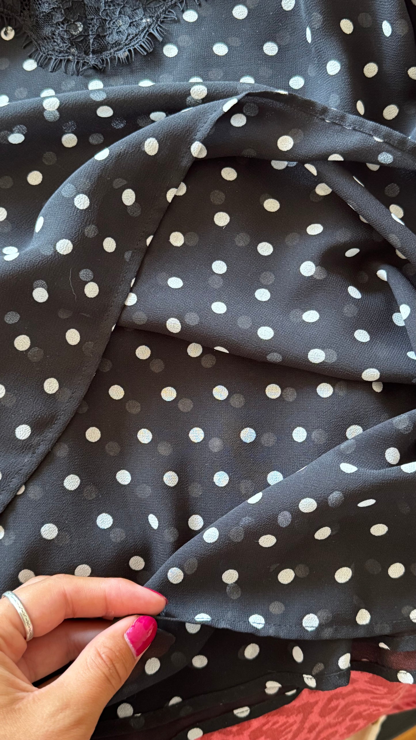 Top à pois dentelle The Kooples - M