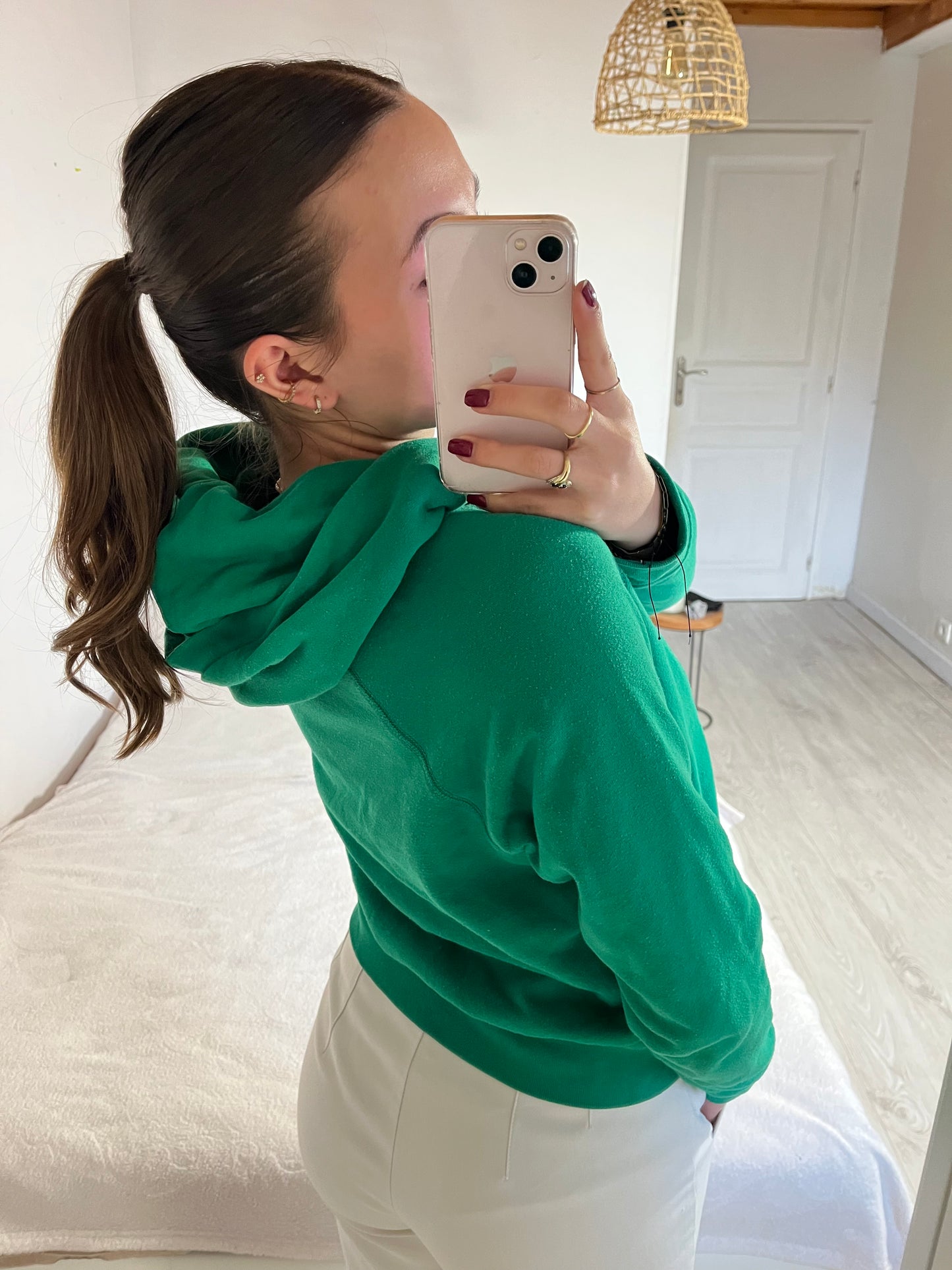 Sweat à capuche vert Ralph Lauren - S