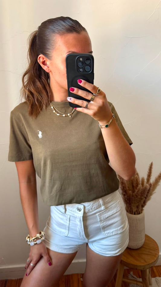 T-shirt kaki Ralph Lauren - S unisex