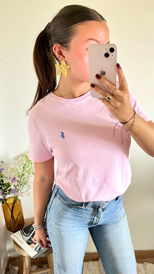 T-shirt rose pastel Ralph Lauren - M