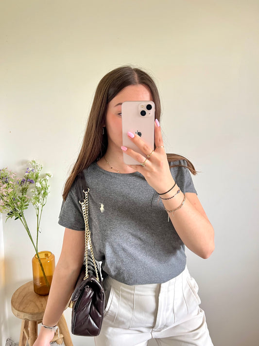 T-shirt gris Ralph Lauren - S