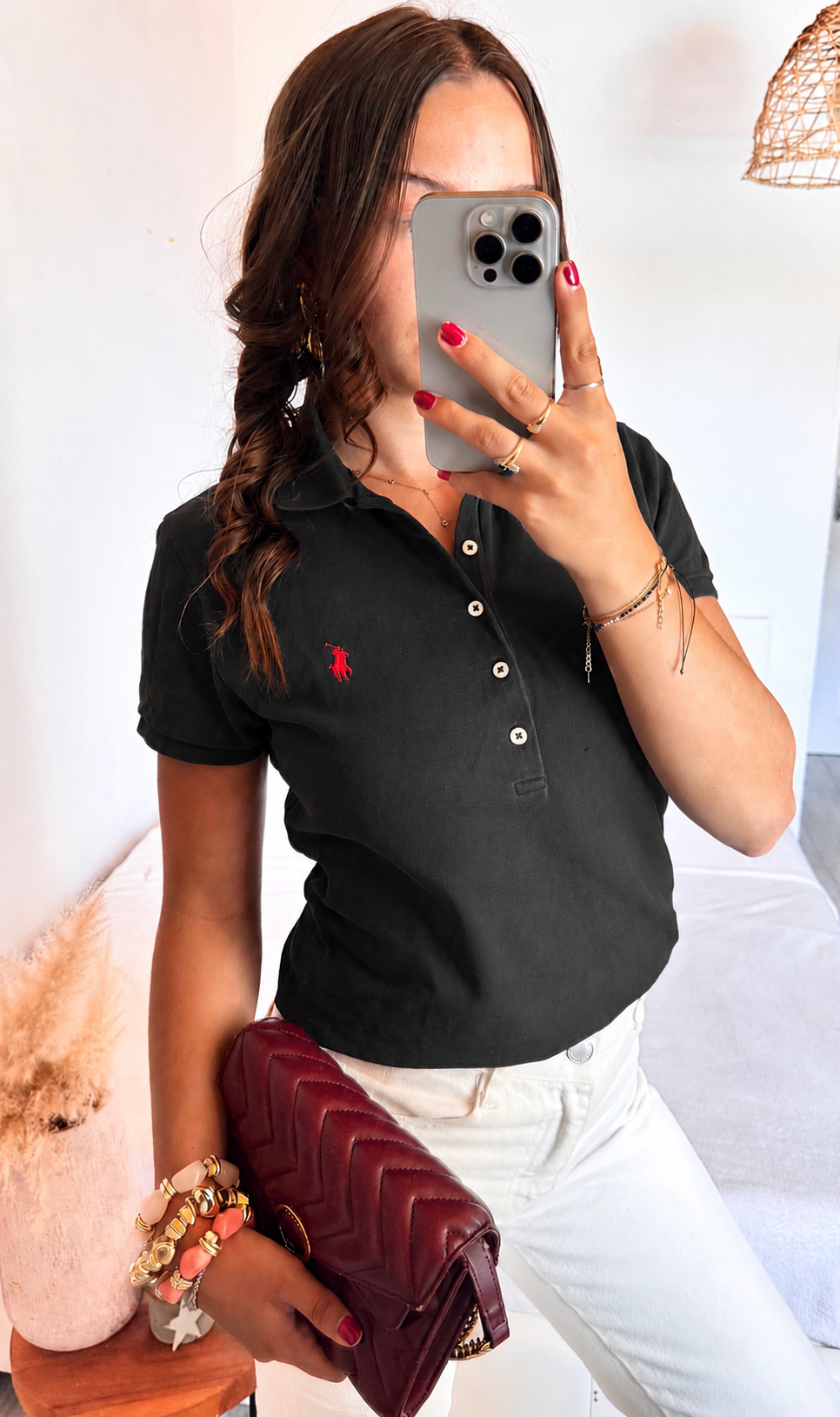 Polo noir Ralph Lauren - M