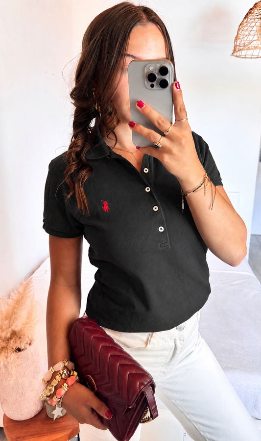 Polo noir Ralph Lauren - M