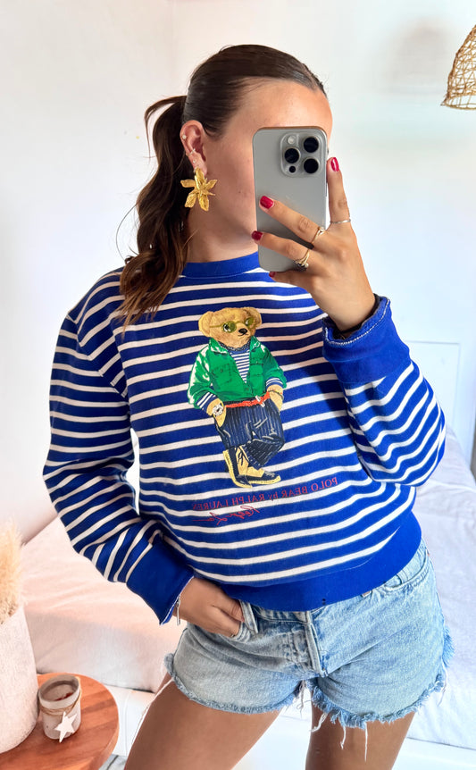 Pull marinière nounours Ralph Lauren - M