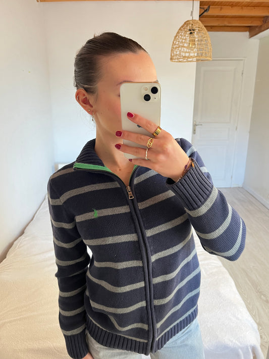 Veste à zip à rayures Ralph Lauren - S