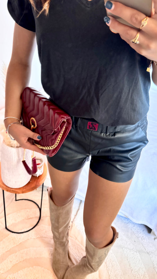 Short en cuir noir Zadig & Voltaire - XS