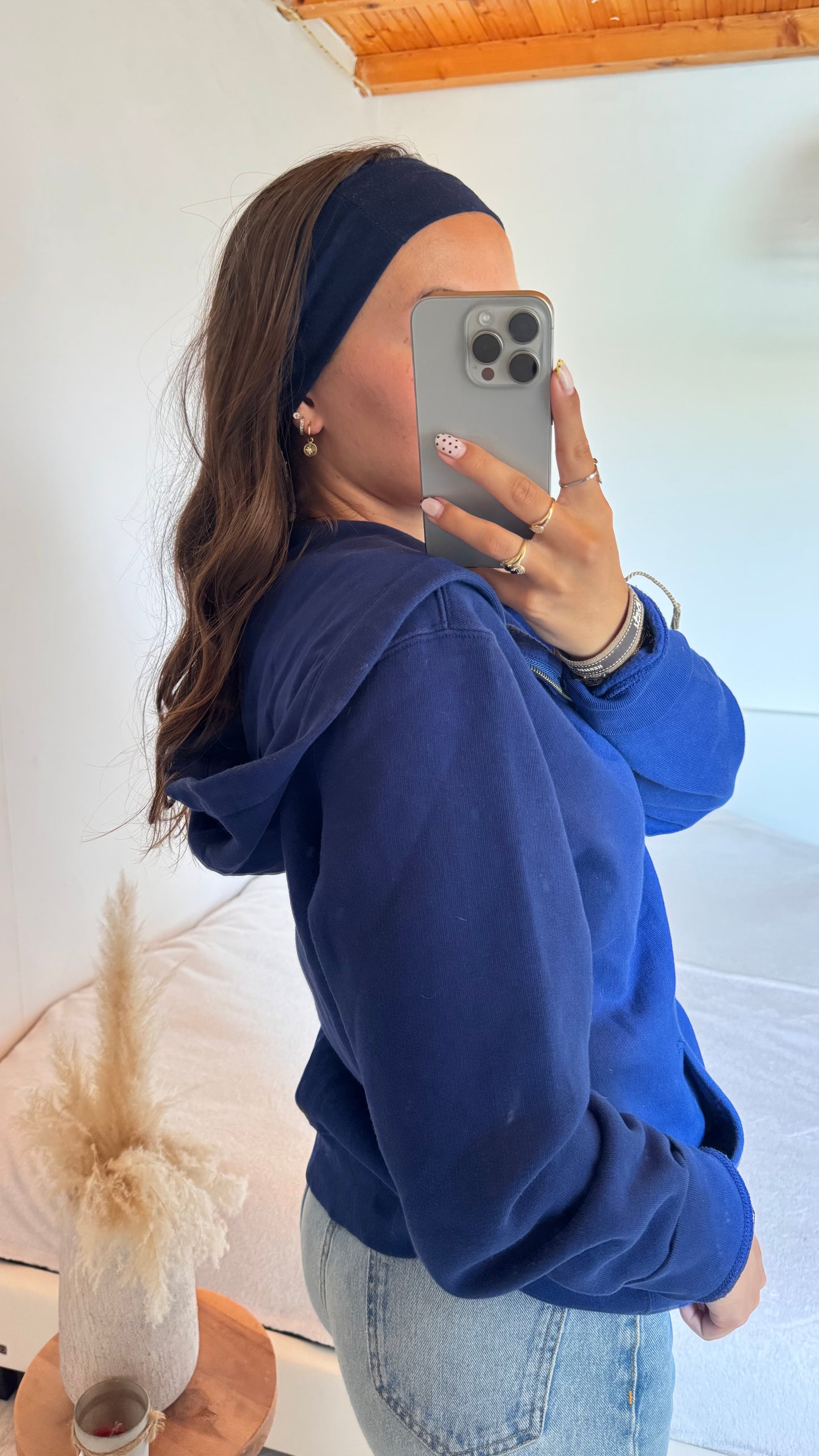 Veste a capuche bleu électrique Ralph Lauren - M