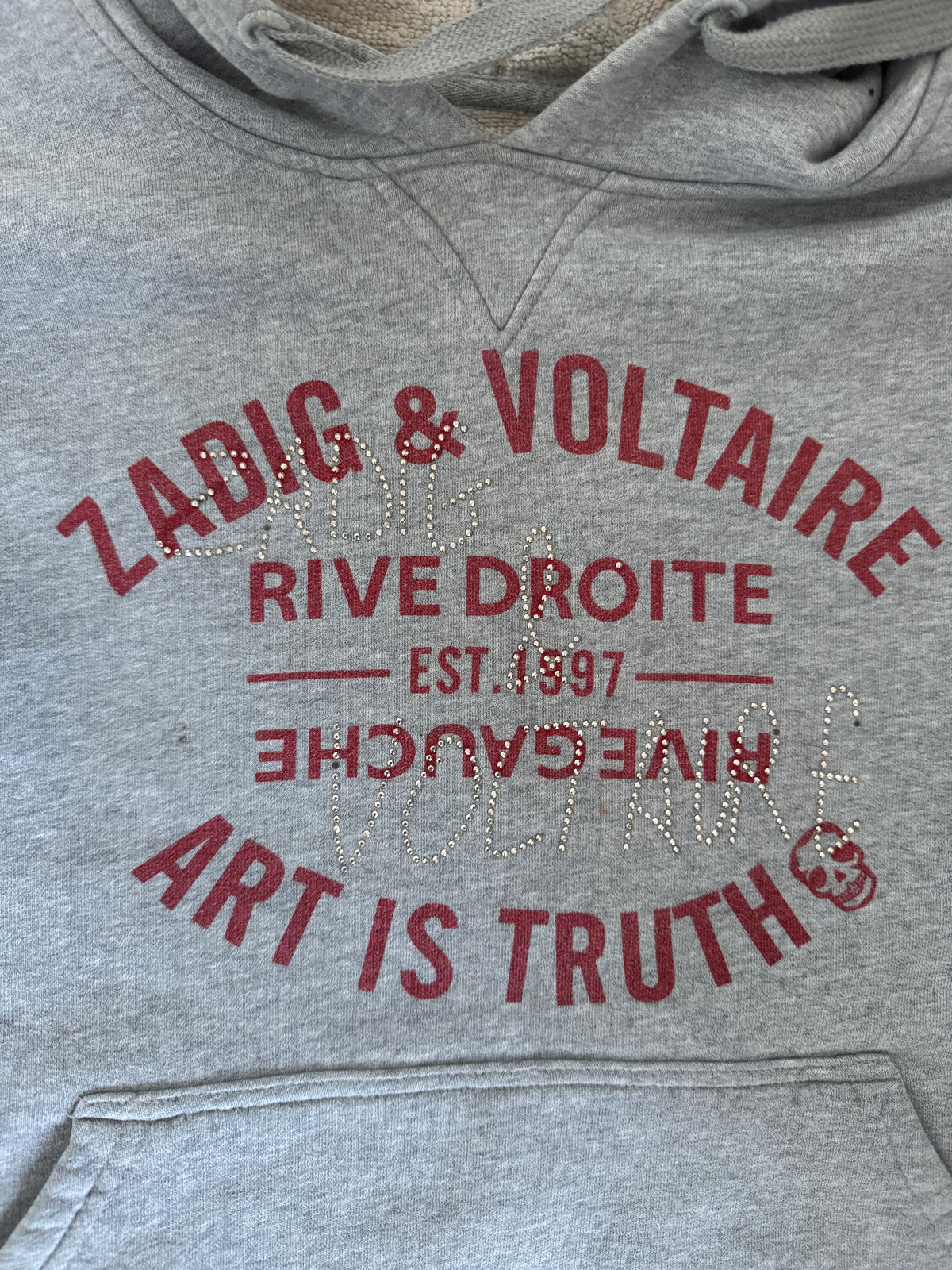 Sweat à capuche gris Zadig & Voltaire - S