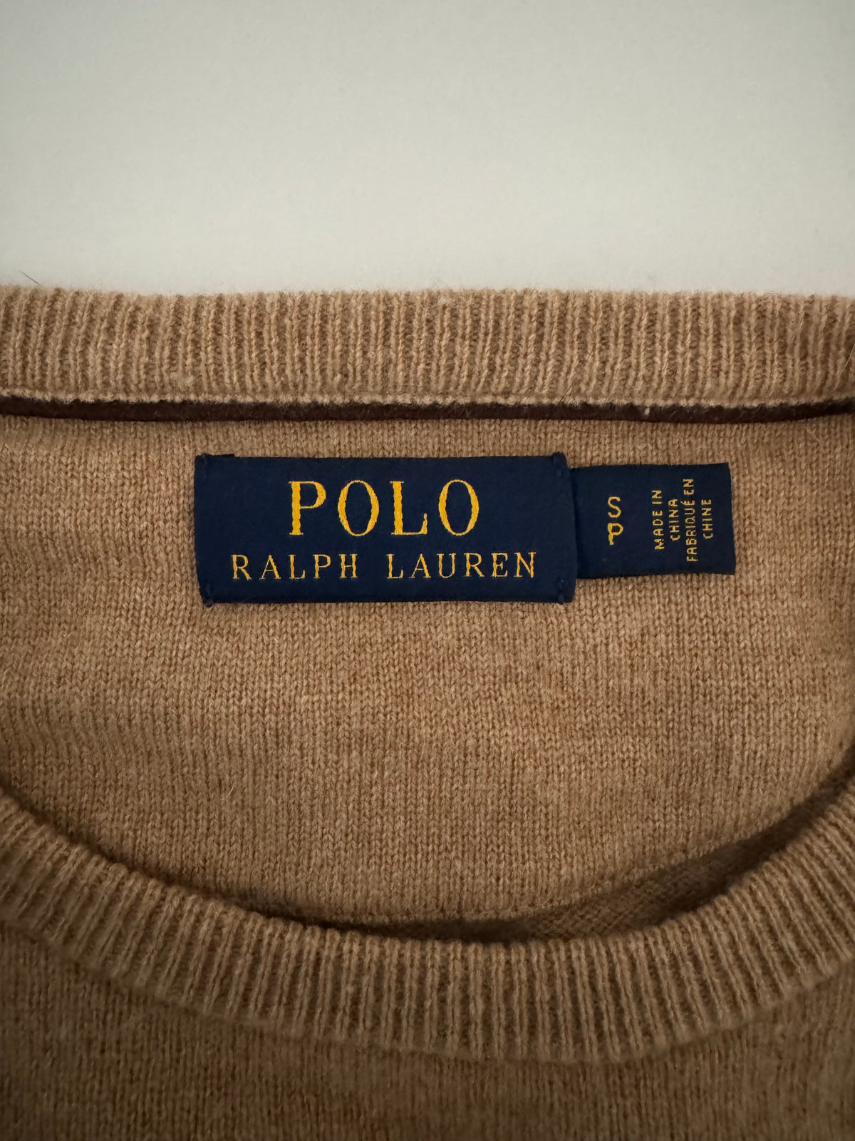 Pull beige Polo Ralph Lauren - S homme / M femme