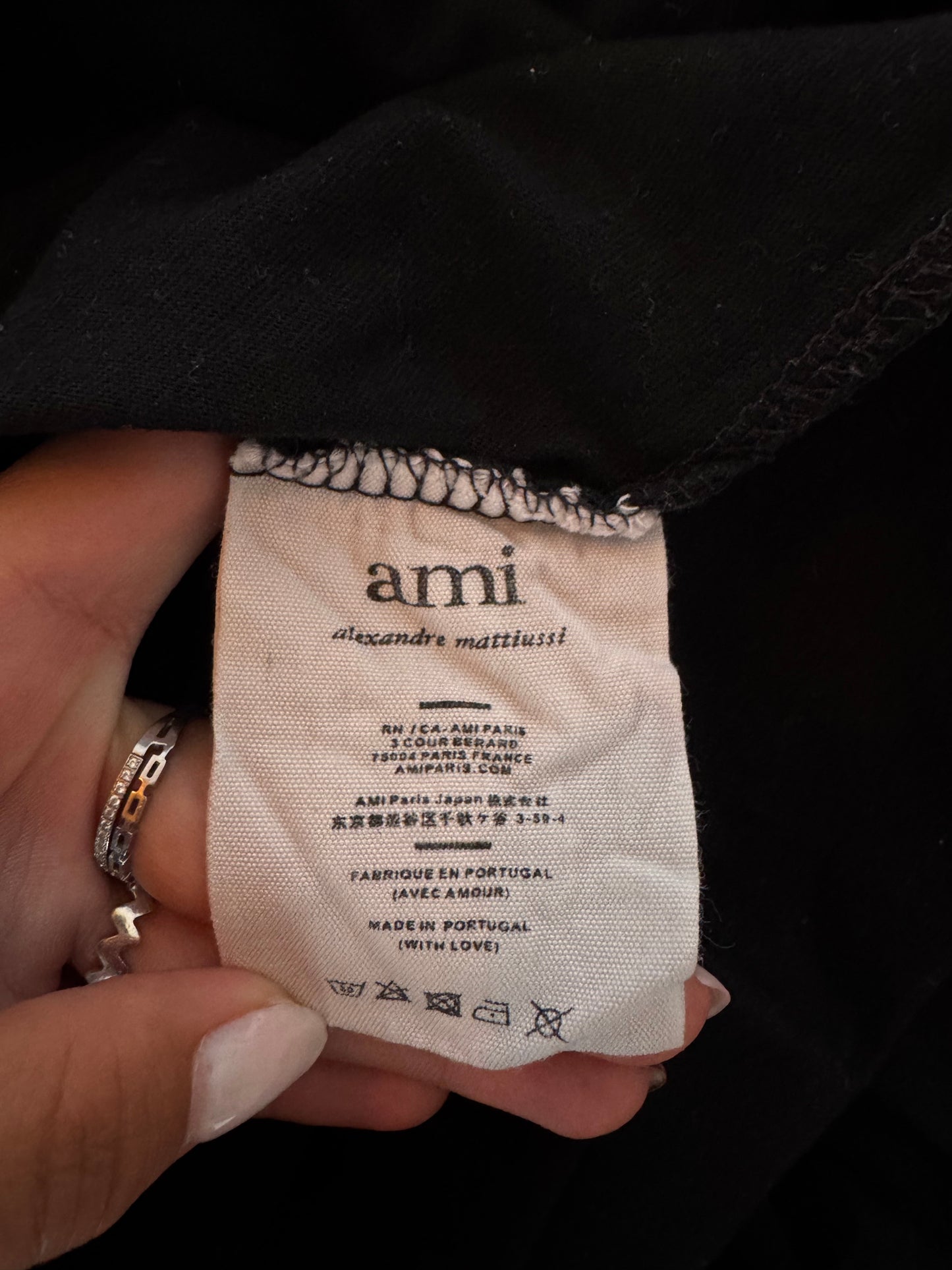 T-shirt noir Ami Paris - S