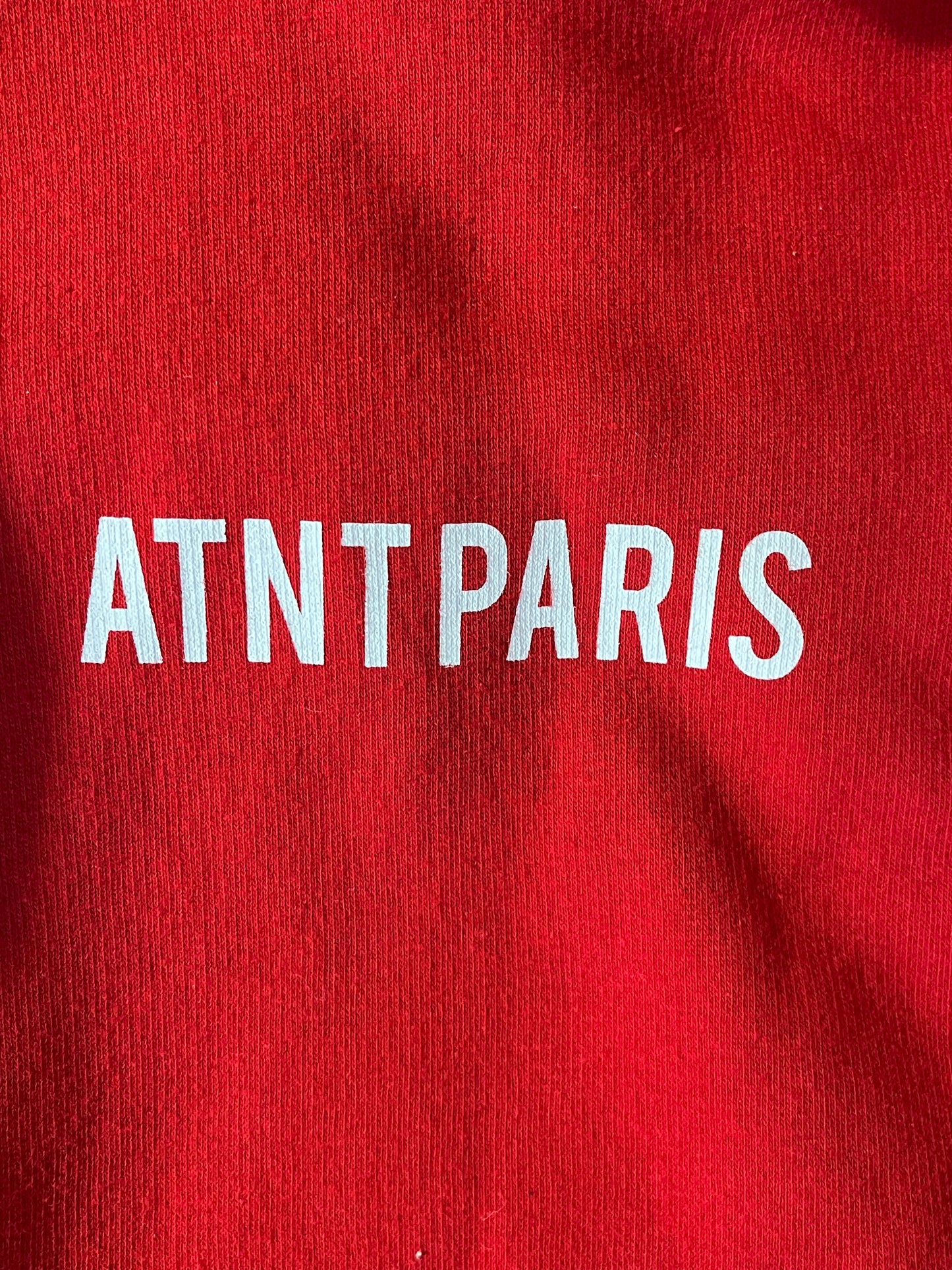 Sweat à capuche rouge ATNT PARIS - XS