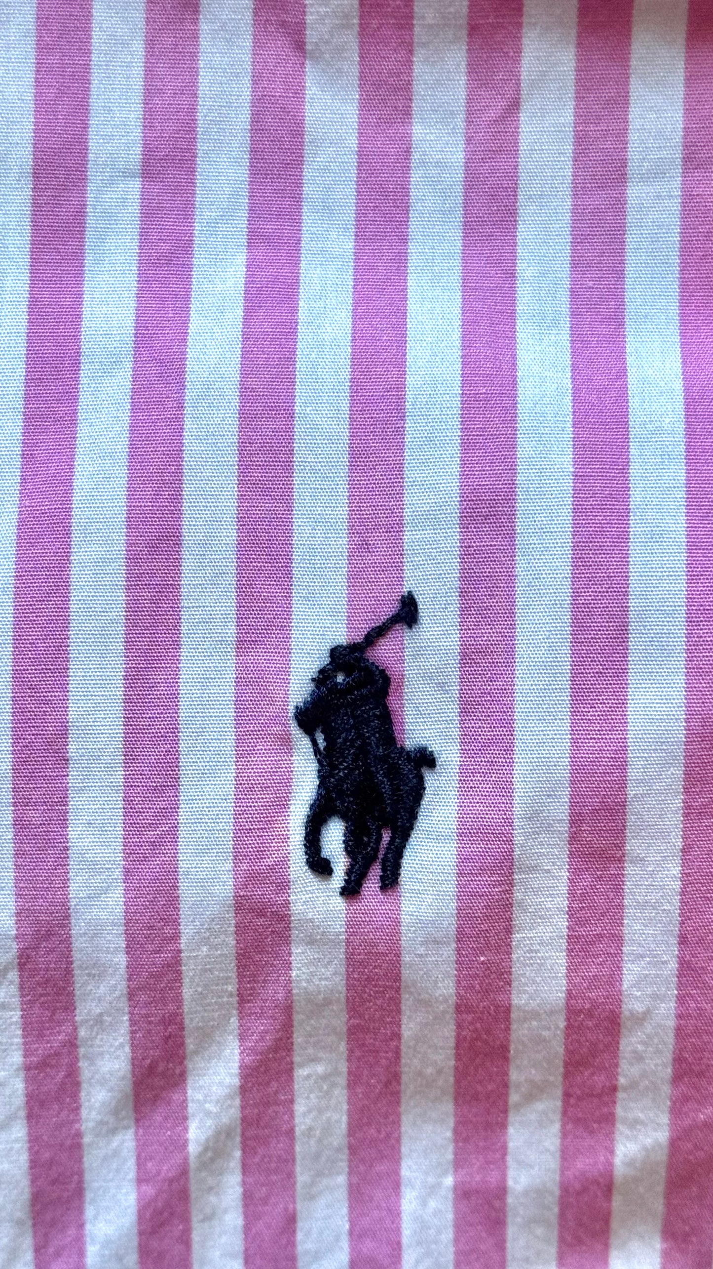 Chemise rayée rose Ralph Lauren - S/M