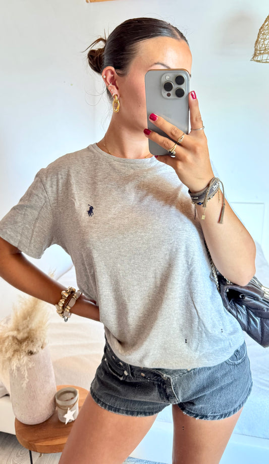 T-shirt gris Ralph Lauren - M femme / S homme