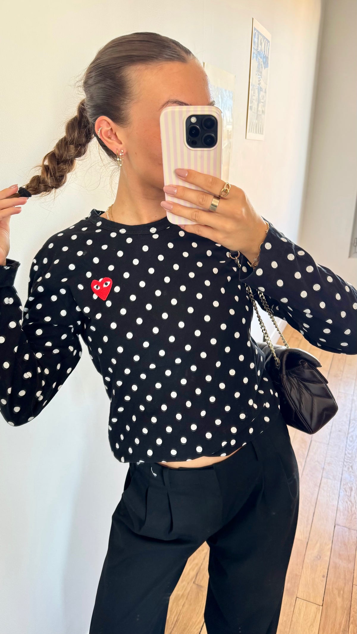Pull à pois Comme des garçons - S