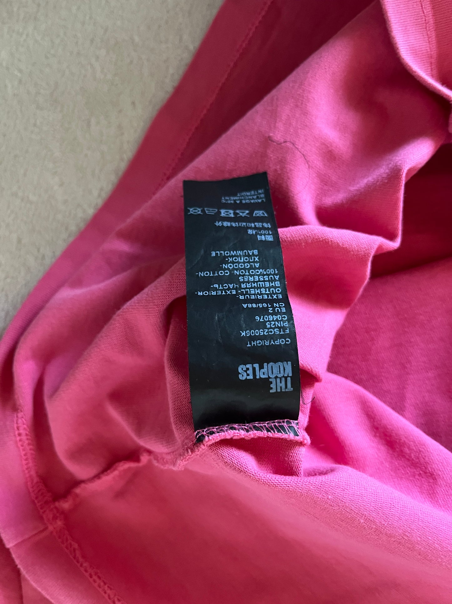 T-shirt rose « What is » The Kooples - M