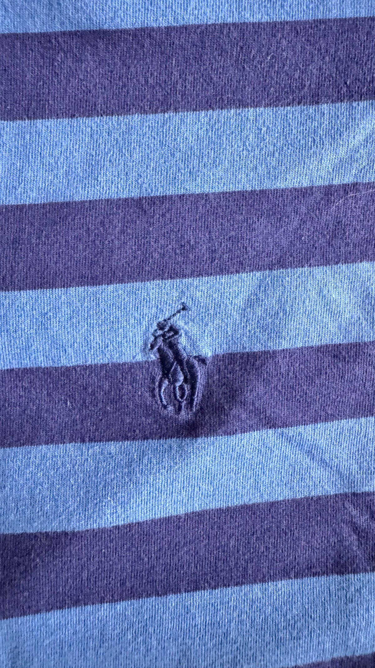 T-shirt bleu à rayures Ralph Lauren - M homme / L femme
