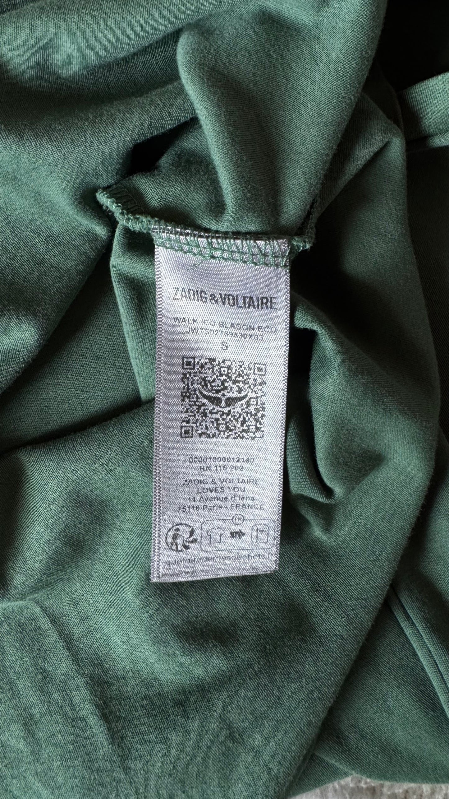 T-shirt vert Zadig & Voltaire - S