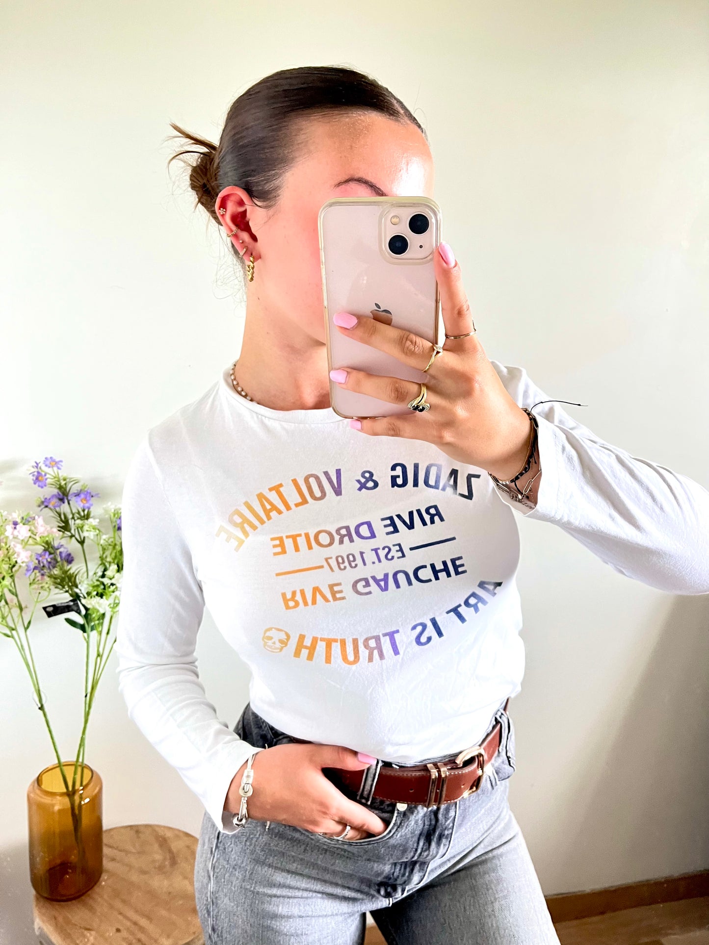 T-shirt manches longues blanc Zadig & Voltaire - XS