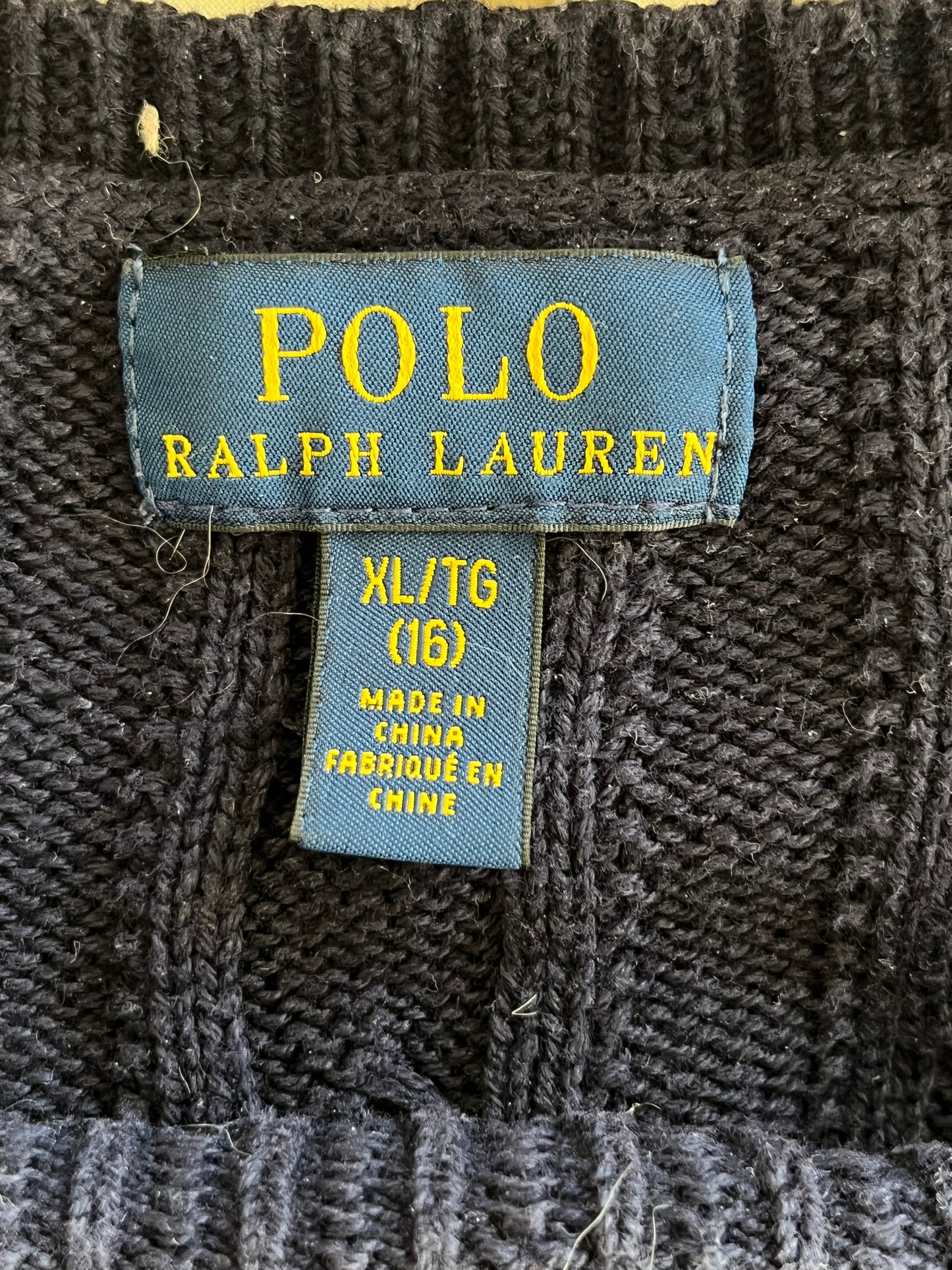 Robe torsadé Ralph Lauren bleu marine - S