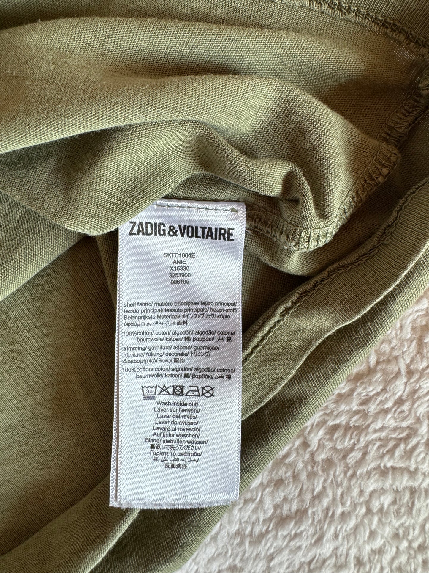 T-shirt kaki Zadig & Voltaire - XS