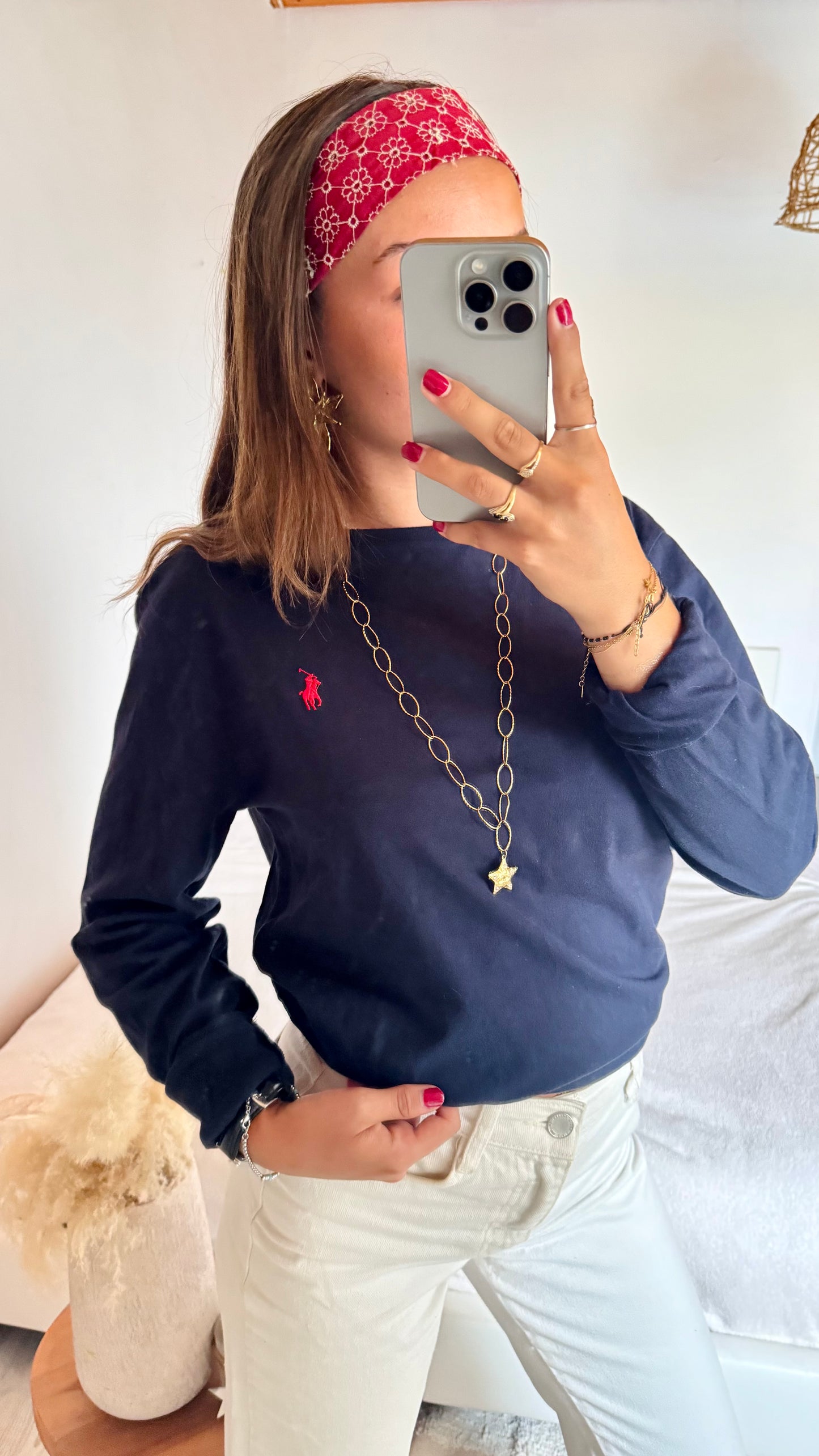 T-shirt manche longue navy Ralph Lauren - S homme / M femme