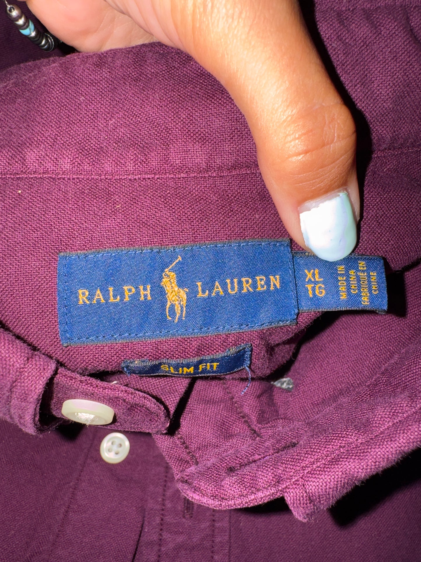 Chemise bordeaux Ralph Lauren - L/XL