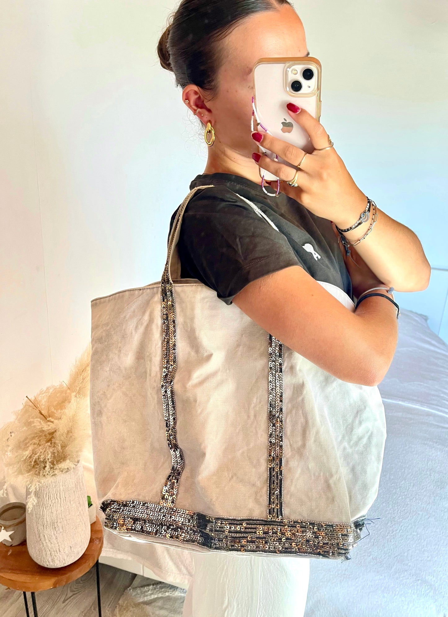 Sac cabas beige Vanessa Bruno - L
