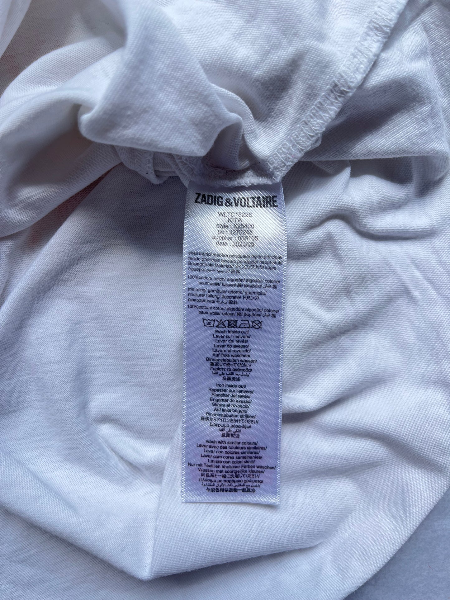 T-shirt manches longues blanc Zadig & Voltaire - XS